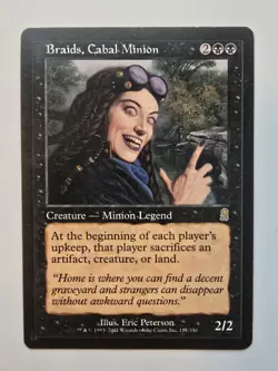 MTG Cabal Minion Braids Odyssey Card 117/350 Regular Rare Lp Condition - Image 1
