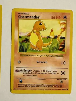 Pokemon Tcg Lot 3x Red Cheeks Pikachu Charmander Bulbasaur 1999 Vintage WOTC - Image 4