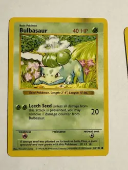 Pokemon Tcg Lot 3x Red Cheeks Pikachu Charmander Bulbasaur 1999 Vintage WOTC - Image 5