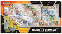 Pokemon Lucario V & Tyranitar V Heavy Hitters Collector's Box - Evolving Skies!! - Image 1