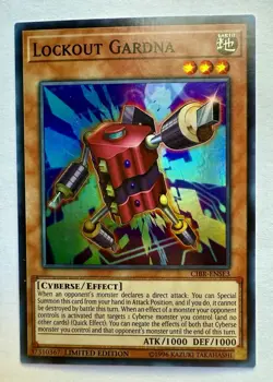 Lockout Gardna - CIBR-ENSE3 - Super Rare - Limited Edition - Yugioh - Image 1