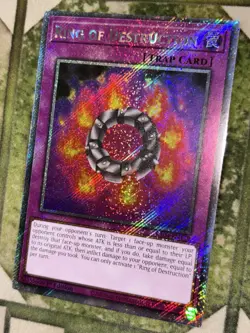 YuGiOh RING OF DESTRUCTION Platinum Secret Rare RA04-EN119 - Image 1