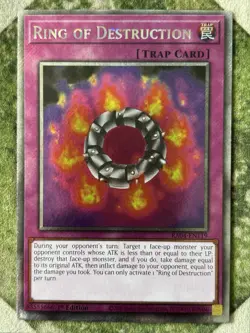 YuGiOh RING OF DESTRUCTION Platinum Secret Rare RA04-EN119 - Image 2