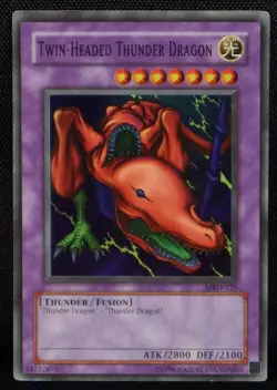 Yu-gi-oh Twin Headed Thunder Dragon MRD-120 Card Yugioh - Image 1