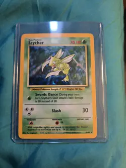 Pokemon Card Scyther 70 HP Jungle Set Holo Rare WOTC - Image 1
