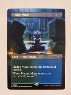 Hedge Maze (Borderless) R0326 Regular Murders at Karlov Manor MTG NM  - Image 1