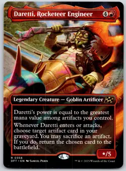 Daretti, Rocketeer Engineer (Borderless) - Aetherdrift DFT - MTG - NM Magic - 35 - Image 1