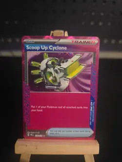 Pokemon Card Scoop Up Cyclone #128 Prismatic Evolutions Holo English - Image 1