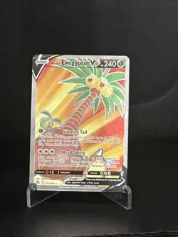 PokÃ©mon TCG Alolan Exeggutor v Full Art Holo Ultra Rare Card 071/078 Pokemon Go - Image 2