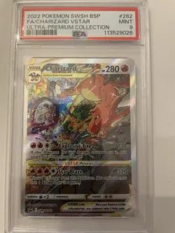 Pokemon 2022 Charizard VSTAR Ultra Premium PSA 9 Card #262 - Image 2