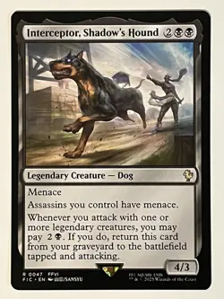 Interceptor, Shadow's Hound Commander: Final Fantasy Non-Foil Regular MTG - Image 1