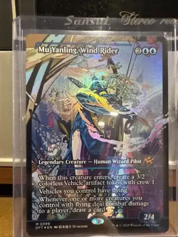 Mu Yanling Wind Rider (Showcase) Aetherdrift Foil Fresh Pull/Sleeved MTG - Image 1