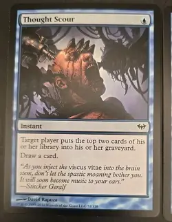 Thought Scour Dark Ascension Regular MTG (4 Cards) - Image 5