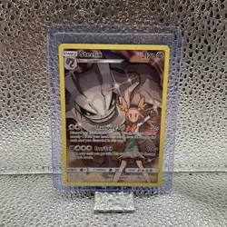 Pokemon Steelix (Secret) 247/236 Sm-Cosmic Eclipse Full Art Holo - Near Mint! - Image 1