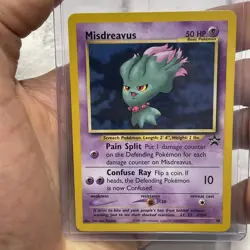 PokÃ©mon TCG Misdreavus Black Star Promo 39 Rare Pokemon Card Vintage Vtg WOTC NM - Image 1