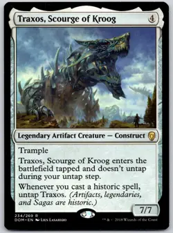 Traxos, Scourge of Kroog - Dominaria DOM - MTG - LP Magic - 234 R - Image 1