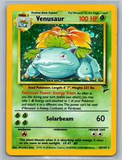 Pokemon TCG Venusaur #018/130 Base Set 2 - Image 1