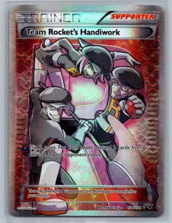 Pokemon TCG Team Rocket's Handiwork (Full Art) #124/124 XY - Fates Collide - Image 1