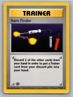 Pokemon TCG Item Finder #074/102 Base Set (Shadowless) 1st Edition - Image 1