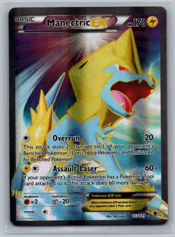 Pokemon TCG Manectric EX (113 Full Art) #113/119 XY - Phantom Forces - Image 1