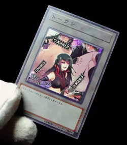 Carly Carmine Yugioh Waifu Token Uncensored Secret Rare Alt Art Holo Custom - Image 6