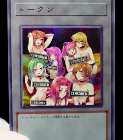 Best Girls Group Yugioh Waifu Token Uncensored Secret Rare Alt Art Holo Custom - Image 5