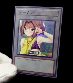 Tea Gardner Yugioh Waifu Token Uncensored Secret Rare Alt Art Holo Custom - Image 4