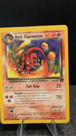 PokÃ©mon TCG Dark Charmeleon Card 32/82 Team Rocket NM Condition 2000 WOTC - Image 1