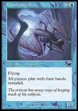 Wandering Eye -Foil Medium Play MTG Nemesis - Image 1