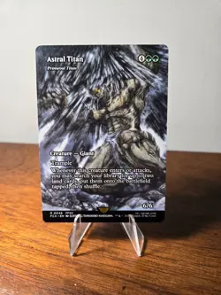 Astral Titan - Primeval Titan (Showcase) MTG Final Fantasy Regular - Image 1