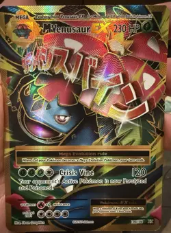 M Venusaur EX 100/108 Full Art Ultra Rare 2016 XY Evolutions Pokemon TCG Card NM - Image 2