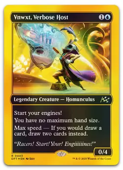 Vnwxt, Verbose Host (First-Place Foil) #443 (NM) Aetherdrift DFT Magic MTG - Image 1