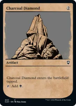 Hero Deal, English - 4 x MTG Charcoal Diamond - Showcase Commander Legends: Batt - Image 1