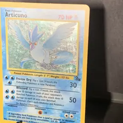 Pokemon TCG Articuno 2/62 Fossil Set Holo Unlimited Rare  WOTC VTG LP - Image 2