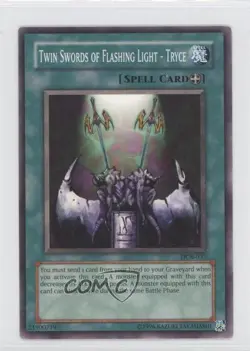 Twin Swords of Flashing Light - Tryce Unlimited YuGiOh Dark Crisis #DCR-037 2003 - Image 1
