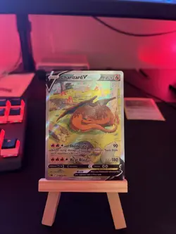 PokÃ©mon TCG Charizard v SWSH260 Sword & Shield Promo Card Near Mint Condition - Image 1