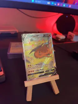 PokÃ©mon TCG Charizard v SWSH260 Sword & Shield Promo Card Near Mint Condition - Image 2