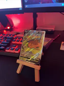 PokÃ©mon TCG Charizard v SWSH260 Sword & Shield Promo Card Near Mint Condition - Image 3