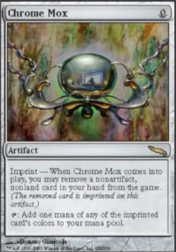 Slightly Played, English - 1 x MTG Chrome Mox - Foil Mirrodin - Image 1