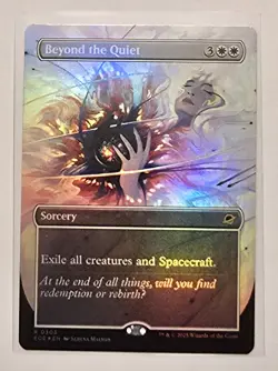 Beyond the Quiet 0303 MTG Edge of Eternities Borderless Foil Rare - Image 1