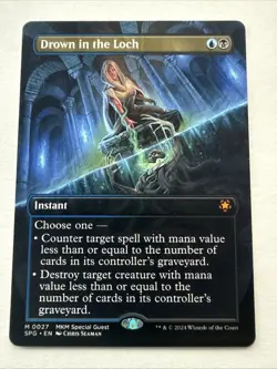 MTG Drown in the Loch 0027 (Borderless) MKM Special Guest LP  NM - Image 1