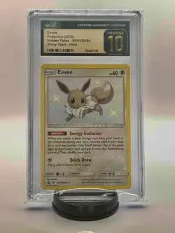 2019 Pokemon Eevee SV41/SV94 Hidden Fates: Shiny Vault Holo - CGC PRISTINE 10 - Image 1