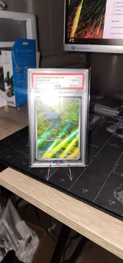 Pokemon TCG Bulbasaur 166/165 Sv: Scarlet & Violet 151 Illustration Rare Psa 10 - Image 2