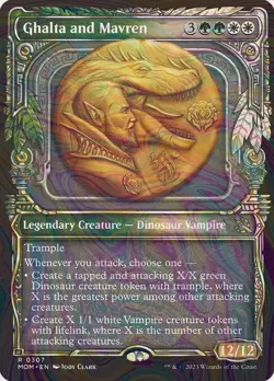 Foil Ghalta and Mavren - March of the Machine | MTG Card - Image 1