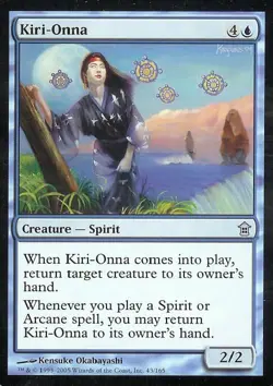 Kiri-Onna - Medium Play MTG Saviors of Kamigawa - Image 1