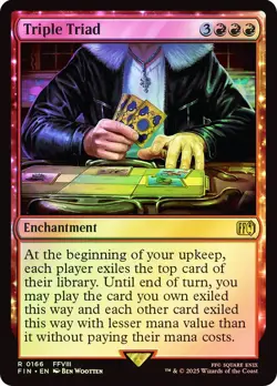 Triple Triad FINAL FANTASY MTG MAGIC FOIL ENCHANTMENT RARE - Image 1