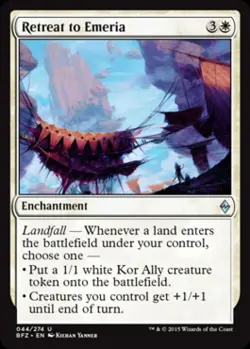 Retreat to Emeria - Medium Play MTG Battle for Zendikar - Image 1