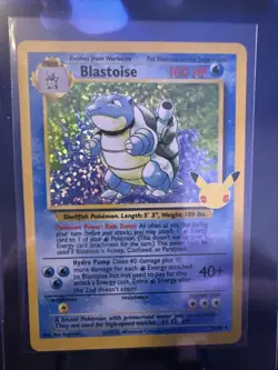 PokÃ©mon TCG Blastoise Holo Rare Card 2/102 Celebrations Classic Collection - Image 1