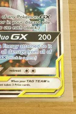 Mewtwo and Mew GX Tag Team Full Art Textured Promo Card SM191 - Image 4