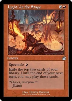 Light Up the Stage (Retro Frame) - Near Mint MTG Ravnica Remastered - Image 1